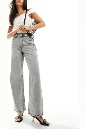 River Island – Locker geschnittene Jeans in mit geradem Bein
