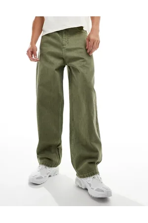 COLLUSION – X001 – Sehr weite Jeans in Khaki