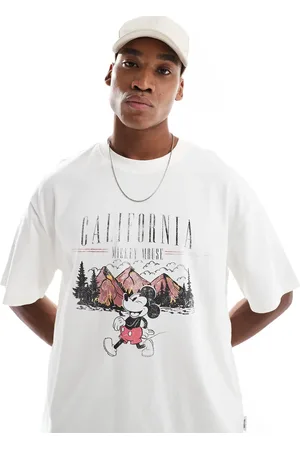 Only & Sons – Oversize-T-Shirt in mit California-Mickey Mouse-Print hinten