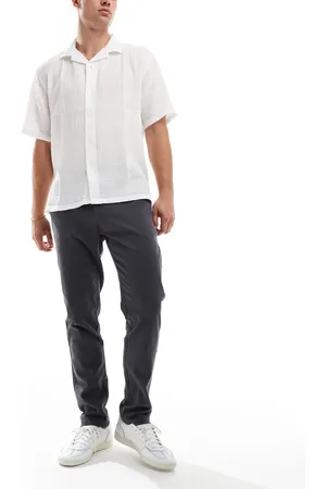 Only & Sons –Schmal geschnittene Chinos in Grau