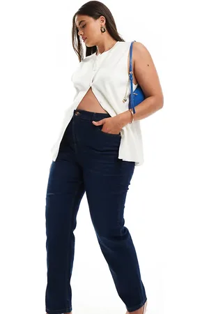 Yours – Schmal geschnittene Jeans in verwaschenem