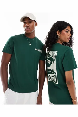Napapijri – Mele – T-Shirt in mit Landschafts-Rückenprint