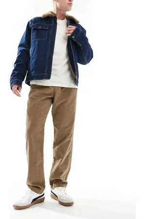 JACK & JONES – Locker geschnittene Cordhose in Hellbraun mit Kordelzug