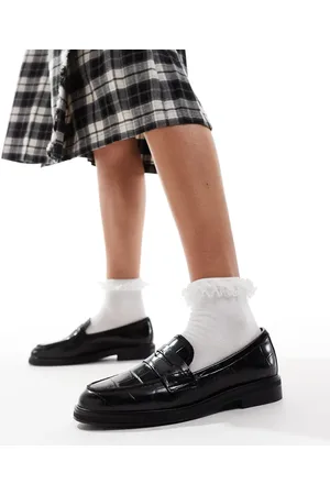 Aldo – Lededanten – Leder-Loafer in mit Kroko-Optik
