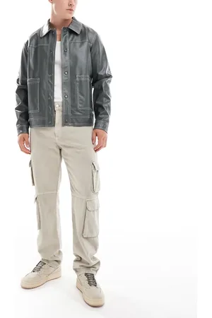 Only & Sons – Edge – Gerade geschnittene Utility-Jeans in Ecru