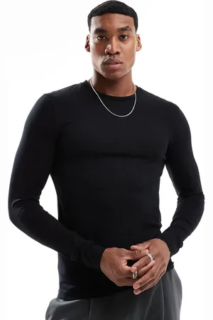 ASOS – Essential – Langärmliges Muskelshirt in