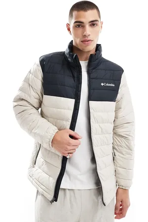 Columbia – Powder Lite II – Jacke in Beige und Schwarz