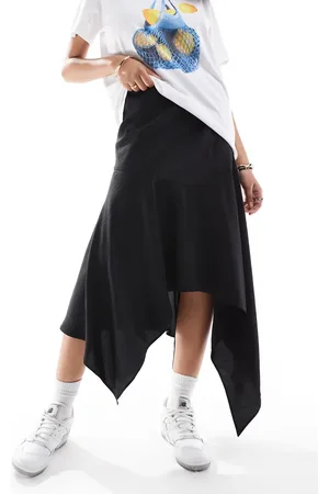 ASOS – Asymmetrischer Midirock aus Modal in