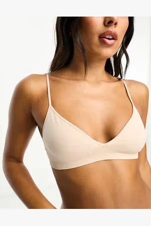 Weekday – Cat – Nahtloser Triangel-BH in Beige