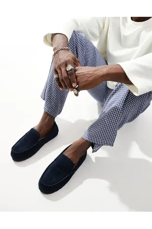 Tommy Hilfiger – Mokassins in marineblauer Wildleder-Optik