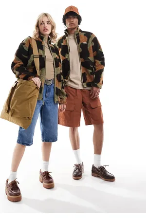 Dickies – Seasonal – Teddyfell-Jacke in -Bunt mit abstraktem Muster