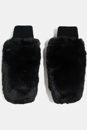 ASOS – Oversize-Fäustlinge aus Kunstpelz in