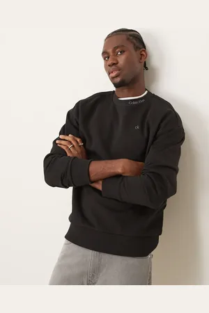 Calvin Klein – Sweatshirt in mit Logo am Kragen