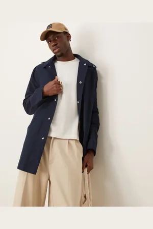 ASOS – Kurzer Trenchcoat in mit Kapuze