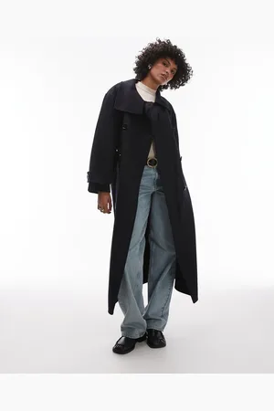 MANGO – Capsule – Longline-Mantel aus Wolle in