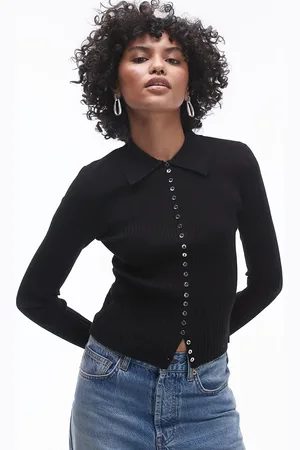 MANGO – Strickjacke in mit Knopfdetail
