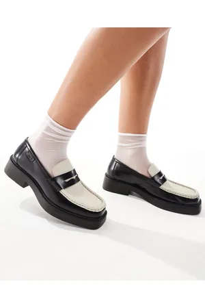 WALK LONDON – Taylor – Loafer in und gebrochenem Weiß mit Steg-Detail