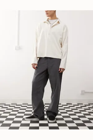 Vans – Check-5 – Locker geschnittene Chinohose aus Cord in Dunkelgrau