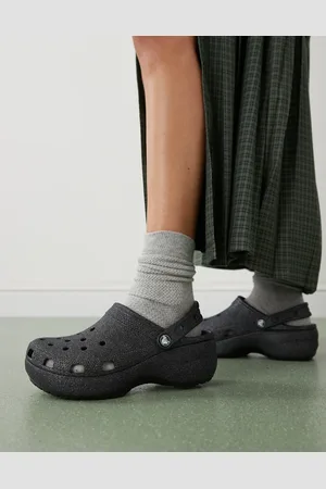 Crocs – Classic – Glitzernde Clogs in mit Plateausohle