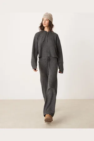 JDY – Strickhose in Anthrazit, Kombiteil