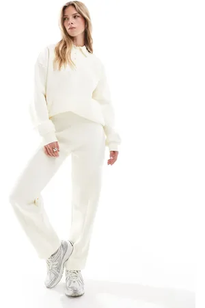 ASOS – Jogginghose in Buttermilchgelb mit Ziernaht