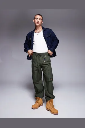 Champion – Rochester – Utility-Jogginghose in Dunkelgrün mit Bündchen und Cargotaschen