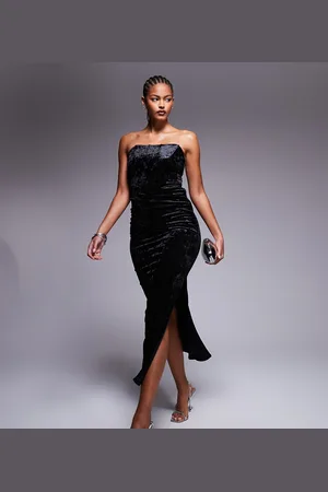 Jaded Rose – Midaxi-Kleid aus Samt in