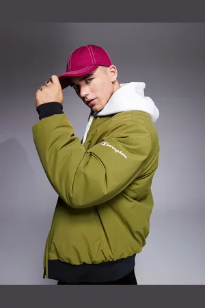 Champion – Legacy – Bomberjacke in Grün und Schwarz