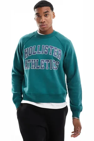 Hollister – Kastiges Sweatshirt mit mit kurzem Schnitt und Logo