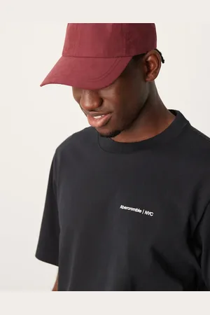 Abercrombie & Fitch – Hochwertiges Oversize-T-Shirt in mit aufgeflocktem, zeitlosem Logo