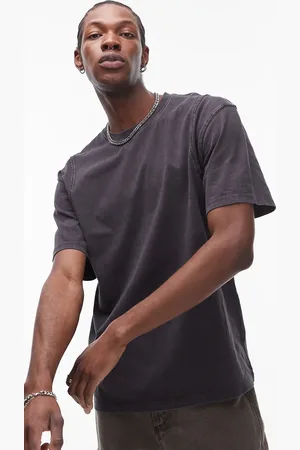 Topman – Oversize-T-Shirt in verwaschenem mit Ziernaht