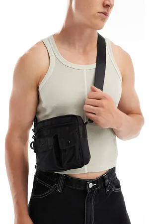 ASOS – Nylon-Umhängetasche in mit Taschendetail