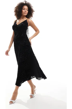 Bardot – Midikleid in mit Ausbrennermuster