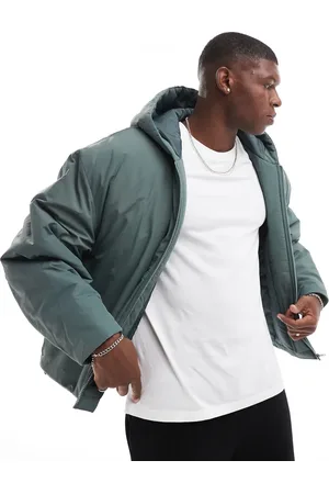 ASOS – Oversize-Steppjacke in mit Kapuze