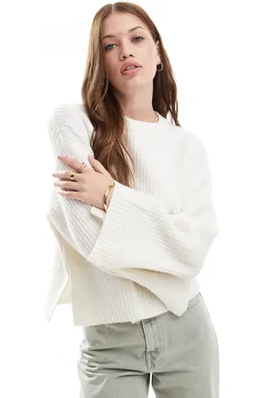 JJXX – Flauschiger, kurzer, gerippter Pullover in