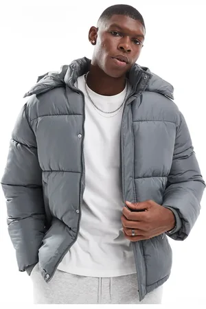 ASOS – Steppjacke in mit abnehmbarer Kapuze