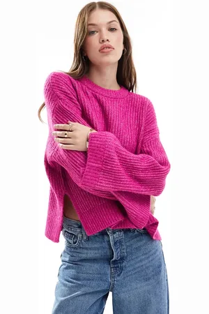 JJXX – Flauschiger, kurzer, gerippter Pullover in
