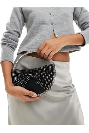 Public Desire – The Alessia – Clutch in mit Schleife und Schmucksteinverzierung