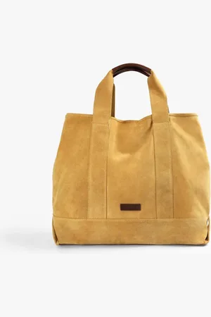 SCALPERS – Norman – Tasche aus Wildleder in Senfgelb