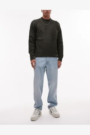 SELECTED – Toby – Schmal zulaufende Jeans in Hellblau