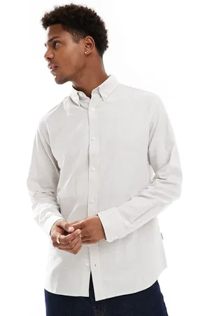 JJ – Oxford-Hemd in gestreiftem Beige