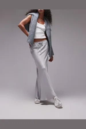 Topshop – Asymmetrischer Rock in mit Kordelzug und Bundeinsatz