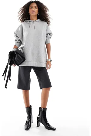 ASOS – melierter Oversize-Kapuzenpullover