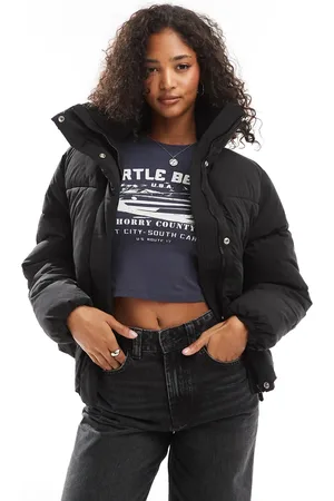 Pull&Bear – Wattierte Pufferjacke in