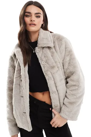 Pieces® – Jacke aus Kunstfell in
