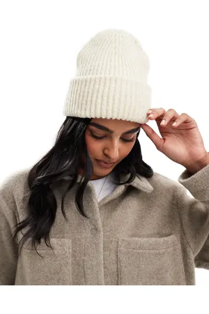 New Look – Dicke Beanie in Cremeweiß
