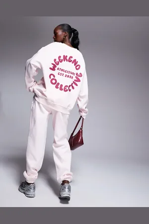 ASOS ASOS – Weekend Collective – Sweatshirt mit Ziernaht und rundem Bubble-Print in , Kombiteil