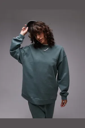 Topshop – Community – Oversize-Sweatshirt in mit Grafikprint, Kombiteil