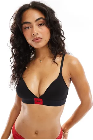 HUGO BOSS HUGO Bodywear – Triangel-BH in mit rotem Etikett