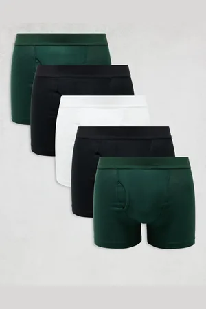 Weekday – 5er-Pack eng geschnittene Boxershorts in , Grün und Weiß